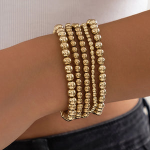 Layered Exaggerated CCB Beaded Bracelet Punk Vintage Jewelry Gift
