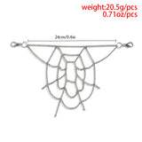 Punk Rock Metal Spider Web Waist Chain Hip-Hop Jeans Key Chain