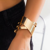 Punk Metal Cross Adjustable Bracelet Bangle for Women