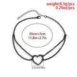 Sexy Goth Heart Choker Necklace Halloween Punk Rock Clavicle Chain