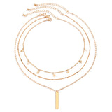 Metal Star Pendant Necklace for Women Punk Cross Chain Choker