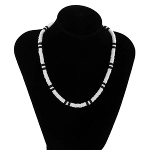 Soft Clay Beads Choker Necklace Minimalist Collar