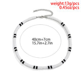 Soft Clay Beads Choker Necklace Minimalist Collar