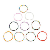Boho Seed Bead Anklet Bracelets Set for Women Y2K Accessories