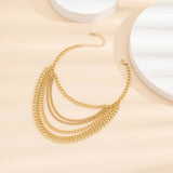 Multilayer Tassel Heel Chain Anklet for Women Girl Gift