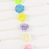 Kpop Pink Rose Flower Choker Necklace Bridal Goth Jewelry