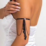 Bohemian Leaf Pendant Arm Cuff Bracelet Women's Jewelry Gift