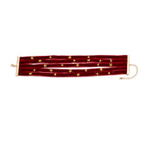 Red Velvet Chunky Clavicle Chain Necklace for Women