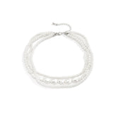 Vintage Multilayer Pearl Chain Necklace for Women