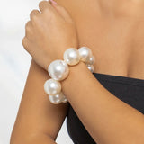 Big Pearl Chain Bracelet Hip Hop Jewelry