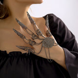 Exaggerated Dubai Indian Thai Harness Finger Bracelet