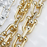 Goth Chunky Thick Chain Choker Necklace Acrylic Resin Co