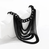 Gothic Multilayer Chain Anklets High Heel Barefoot Sandals Foot Jewelry