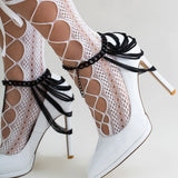Gothic Multilayer Chain Anklets High Heel Barefoot Sandals Foot Jewelry