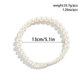 Gothic Simulated Pearl Torques Necklace for Women