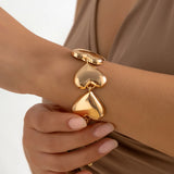 Big Love Heart Chunky Chain Bracelets for Women