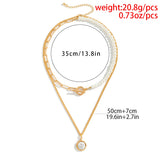 Baroque Pearl Coin Pendant Choker Necklace Wedding Bridal OT Buckle Chest Tassel
