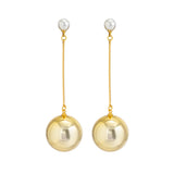Punk Pearl CCB Bead Tassel Earrings
