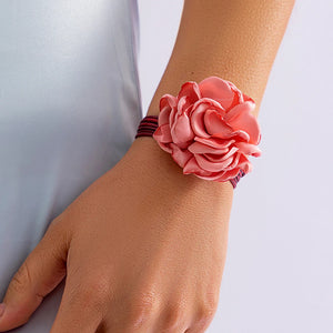 Big Rose Flower Chain Bracelet for Women Y2K Charm Bangle Couple Jewelry