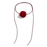 Big Rose Flower Chain Bracelet for Women Y2K Charm Bangle Couple Jewelry