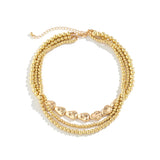 Vintage CCB Ball Chain Necklace for Women Men