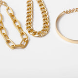 Vintage Snake Chain Bracelets Set for Women Bohemian Iron Link Bracelet
