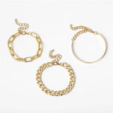 Vintage Snake Chain Bracelets Set for Women Bohemian Iron Link Bracelet