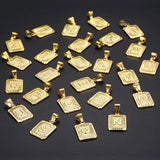 Initial A-Z Alphabet Capital Letter Pendant Necklace Stainless Steel