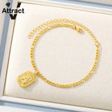 A-Z Anklets Bracele for Women Stainless Steel Letter Leg Chain Alphabet Anklet