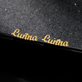 Initial Jewelry Name Earring Stainless Steel Personalized Boucle D'oreille