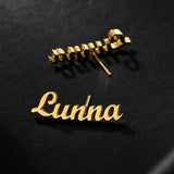 Initial Jewelry Name Earring Stainless Steel Personalized Boucle D'oreille
