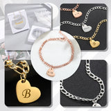 Initial Letter Anklet for Women A-Z Alphabet Heart Anklet Bracelet Foot Jewelry