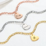 Initial Letter Anklet for Women A-Z Alphabet Heart Anklet Bracelet Foot Jewelry