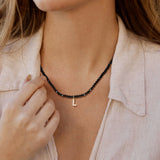 Initial Letter Necklace A Pendant, Cubic Zirconia Name Jewelry