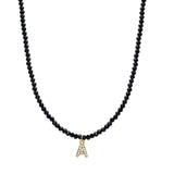 Initial Letter Necklace A Pendant, Cubic Zirconia Name Jewelry