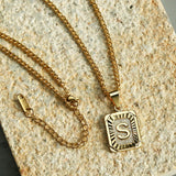 Stainless Steel Initial Letter Pendant Necklace for Women