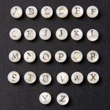 Mother of Pearl Letter Beads for Jewelry Making DIY Bracelet