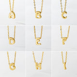 Initial Necklace 925 Silver Women Letter Pendant Choker Gift