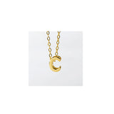 Initial Necklace 925 Silver Women Letter Pendant Choker Gift