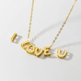 Initial Necklace 925 Silver Women Letter Pendant Choker Gift
