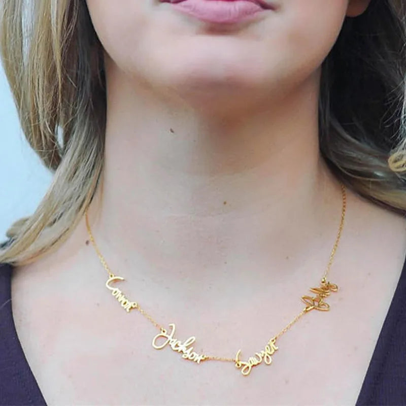 Initial Necklace Friendship Jewelry Stainless Steel Products For Women