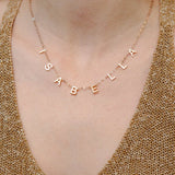 Initial Necklace Personalized 1-8 Letters Stainless Steel Women Alphabet Jewelry