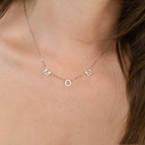 Initial Necklace Personalized 1-8 Letters Stainless Steel Women Alphabet Jewelry