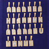 Men's Initial Letter Pendant Hip Hop Rock Street Jewelry