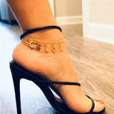 Initials Name Anklet Personalised Name Anklet Gift For Women Birthday Gift