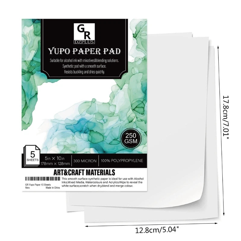 Watercolor Paper Set w/ Brush - Students Painting Drawing