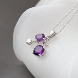 Amethyst Constellation 925 Silver Pendant High Style Jewelry