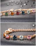 Candy Tourmaline Bracelet Women's Colorful Jewelry Bracelet Summer Bracelets