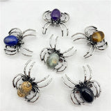 Crystal Agate Spider Necklace/Brooch Pendant Jewelry Gift