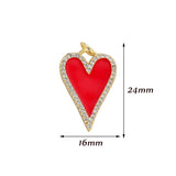 Zircon Enamel Angel Charms Pendant Jewelry Finding